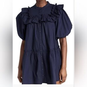 Cleobella tatiana navy dress